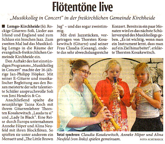 Lippische Landeszeitung vom 27.05.09